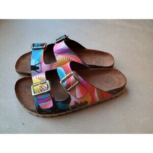 Inkkas Samadhi Buckle Sandal Size 8 Multi Color Slide